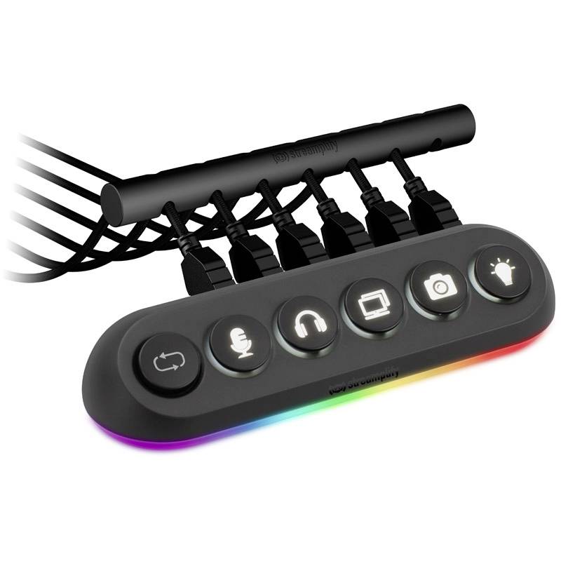 Streamplify HUB DECK 5 RGB-Controller Schwarz, RGB