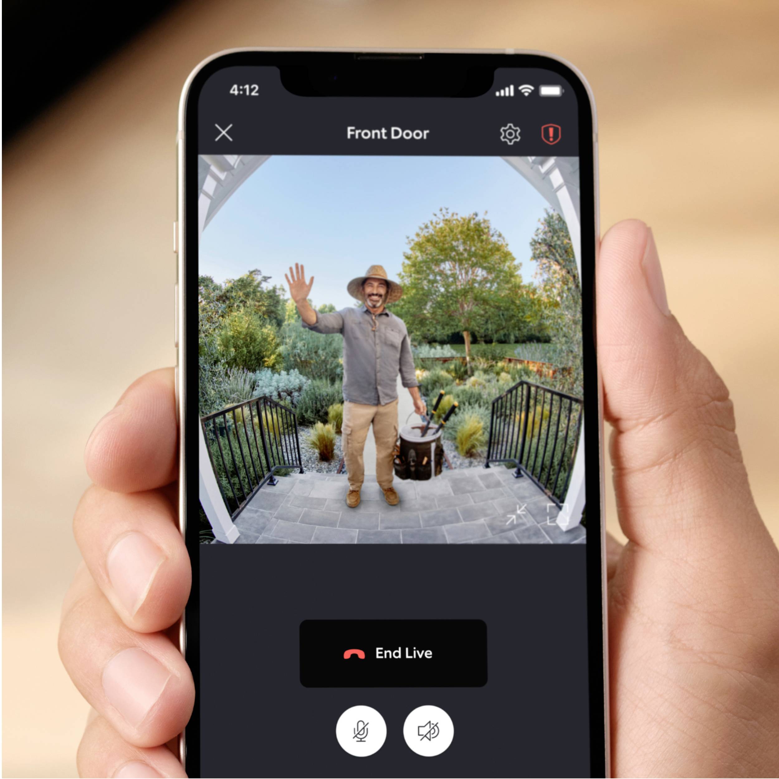 Ring B0BFJNL42P IP-Video-Türsprechanlage Video Doorbell + Chime (2nd Gen) WLAN Nickel (matt), Schwa