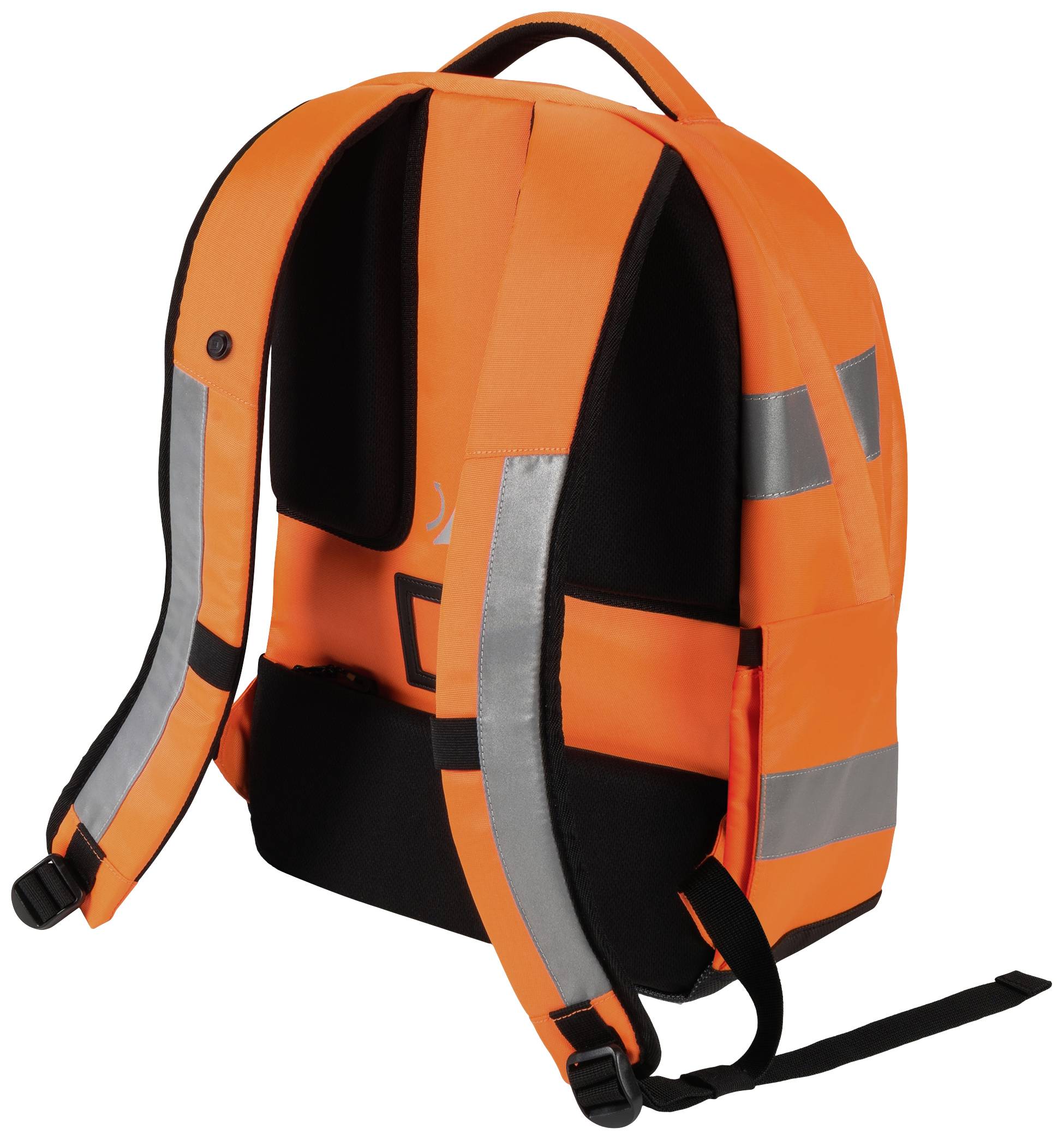 Dicota Warnschutz Notebook Rucksack Hi-Vis 25 Liter Passend für maximal: 39,6 cm (15,6") Orange