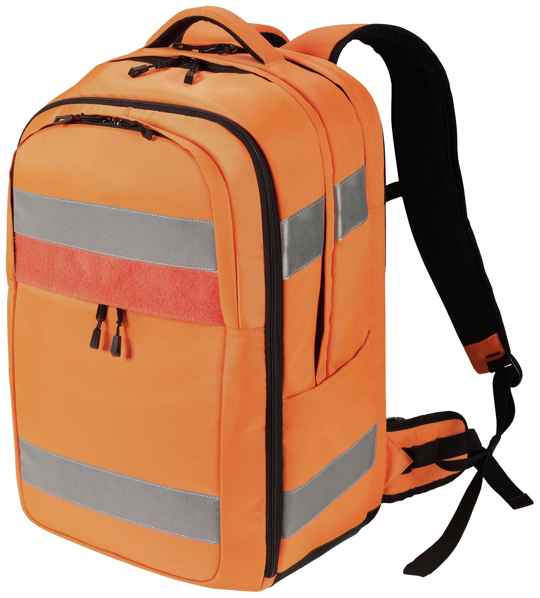 Dicota Warnschutz Notebook Rucksack Hi-Vis 32-38 Liter Passend für maximal: 43,9 cm (17,3") Orange