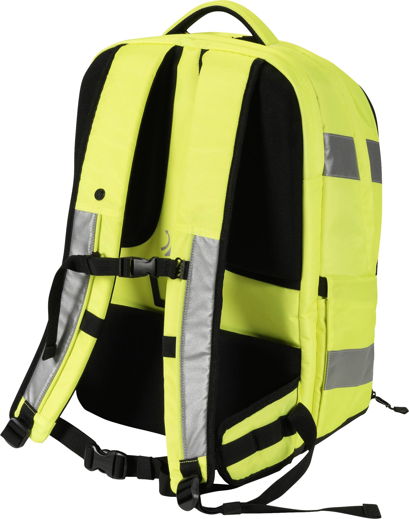 Dicota Warnschutz Notebook Rucksack Hi-Vis 32-38 Liter Passend für maximal: 43,9cm (17,3") Gelb