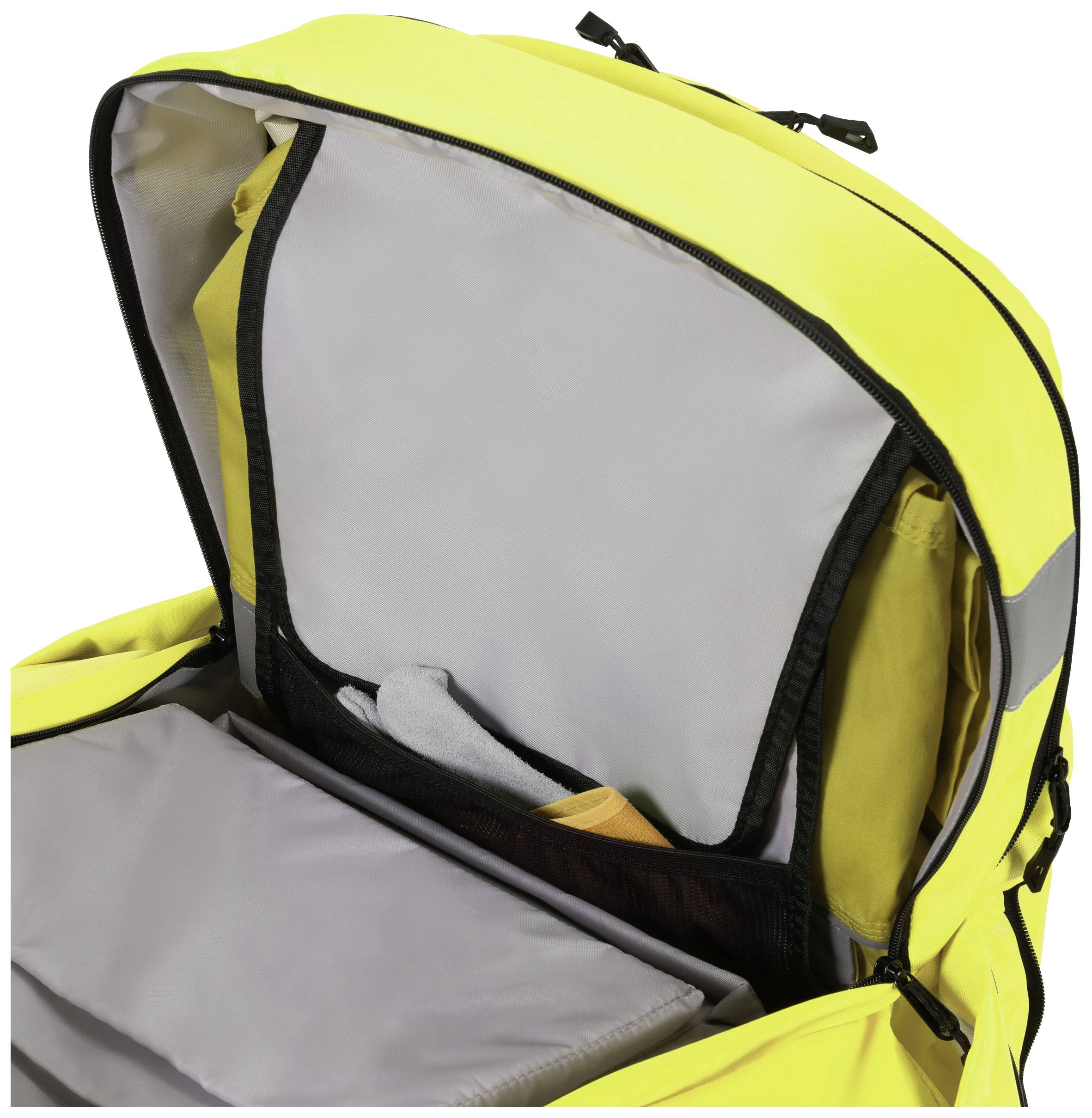 Dicota Warnschutz Notebook Rucksack Hi-Vis 32-38 Liter Passend für maximal: 43,9cm (17,3") Gelb