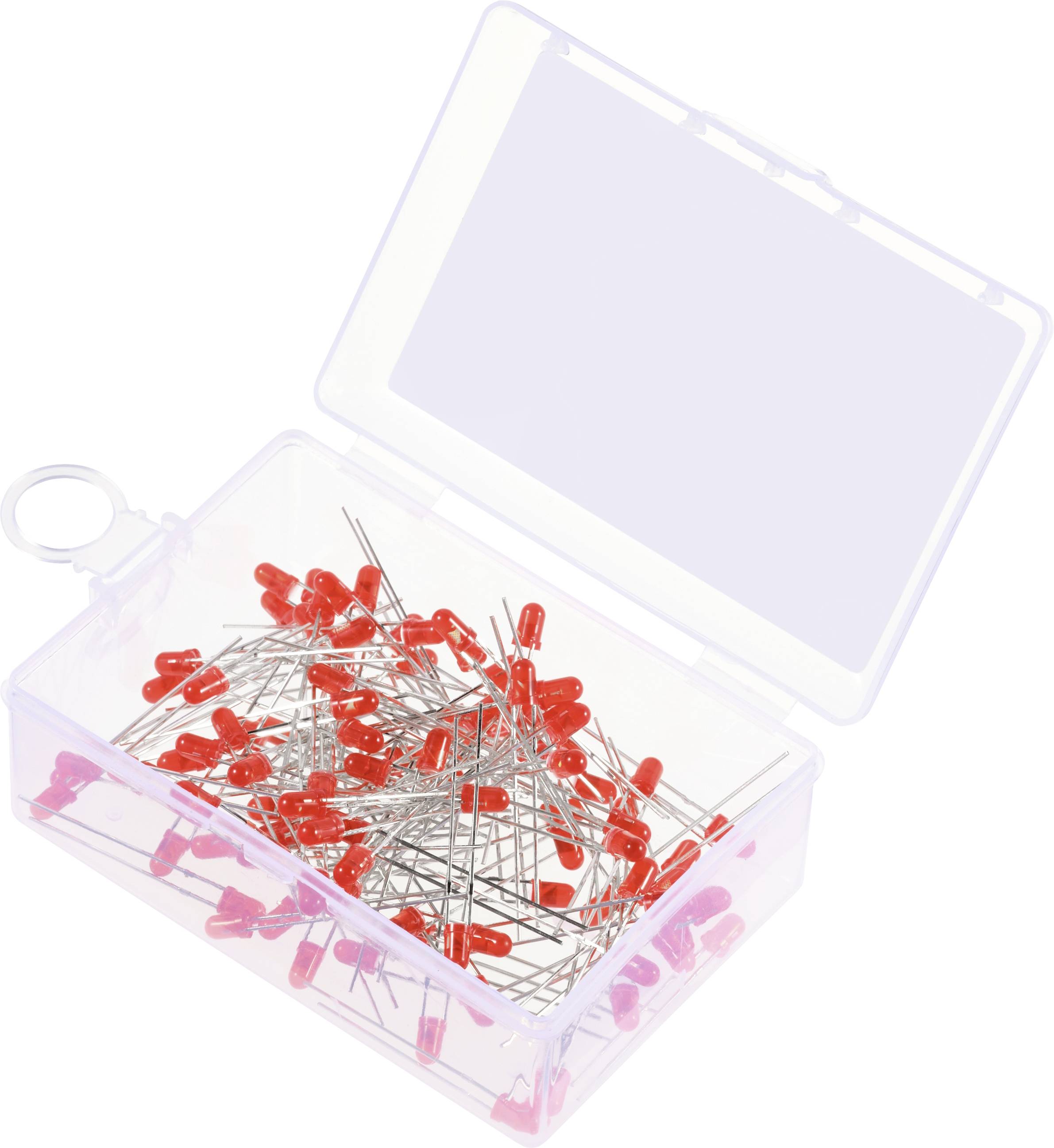 TRU COMPONENTS LED bedrahtet Rot Rund 3mm 330 mcd 30° 20mA 1.8 V, 2.4V