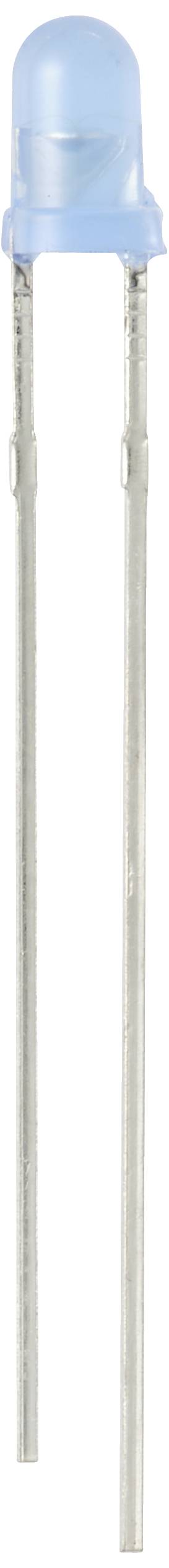 TRU COMPONENTS LED bedrahtet Blue Rund 3 mm 2500 mcd 30 ° 20 mA 2.7 V, 3.4 V