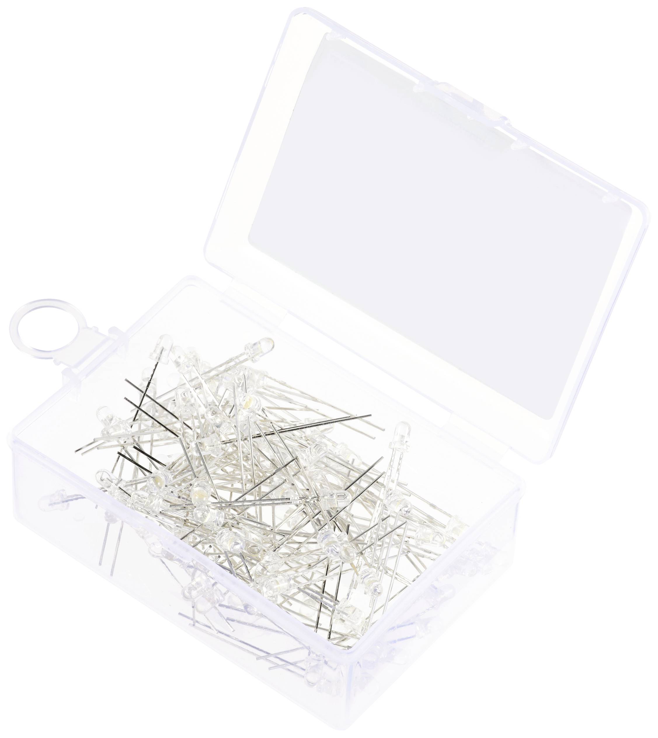 TRU COMPONENTS LED bedrahtet Warmweiß Rund 3 mm 14400 mcd 30 ° 20 mA 2.7 V, 3.4 V