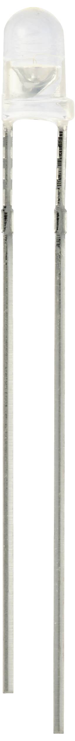 TRU COMPONENTS LED bedrahtet Warmweiß Rund 3mm 14400 mcd 30° 20mA 2.7 V, 3.4V