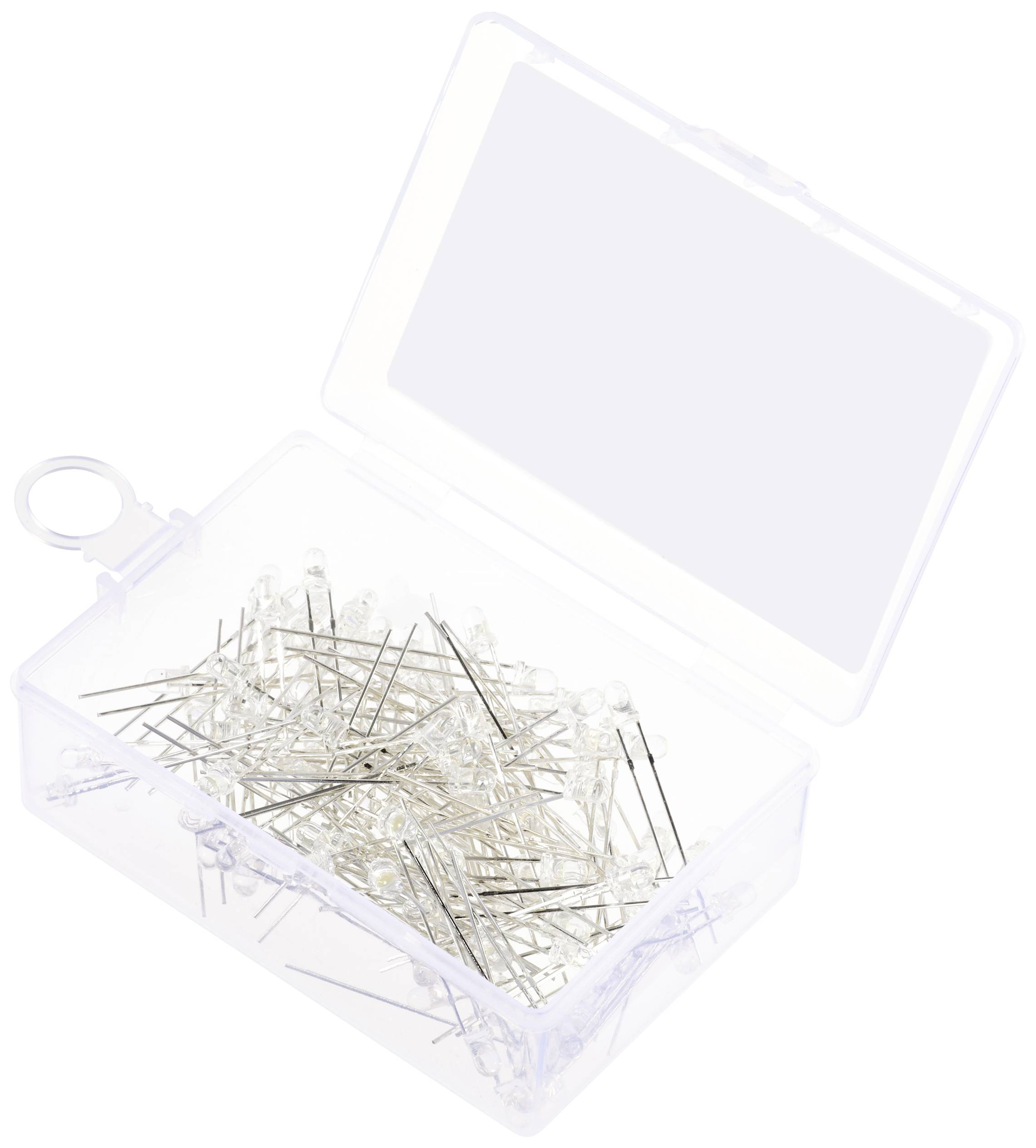 TRU COMPONENTS LED bedrahtet Neutralweiß Rund 3 mm 14400 mcd 30 ° 20 mA 2.7 V, 3.4 V