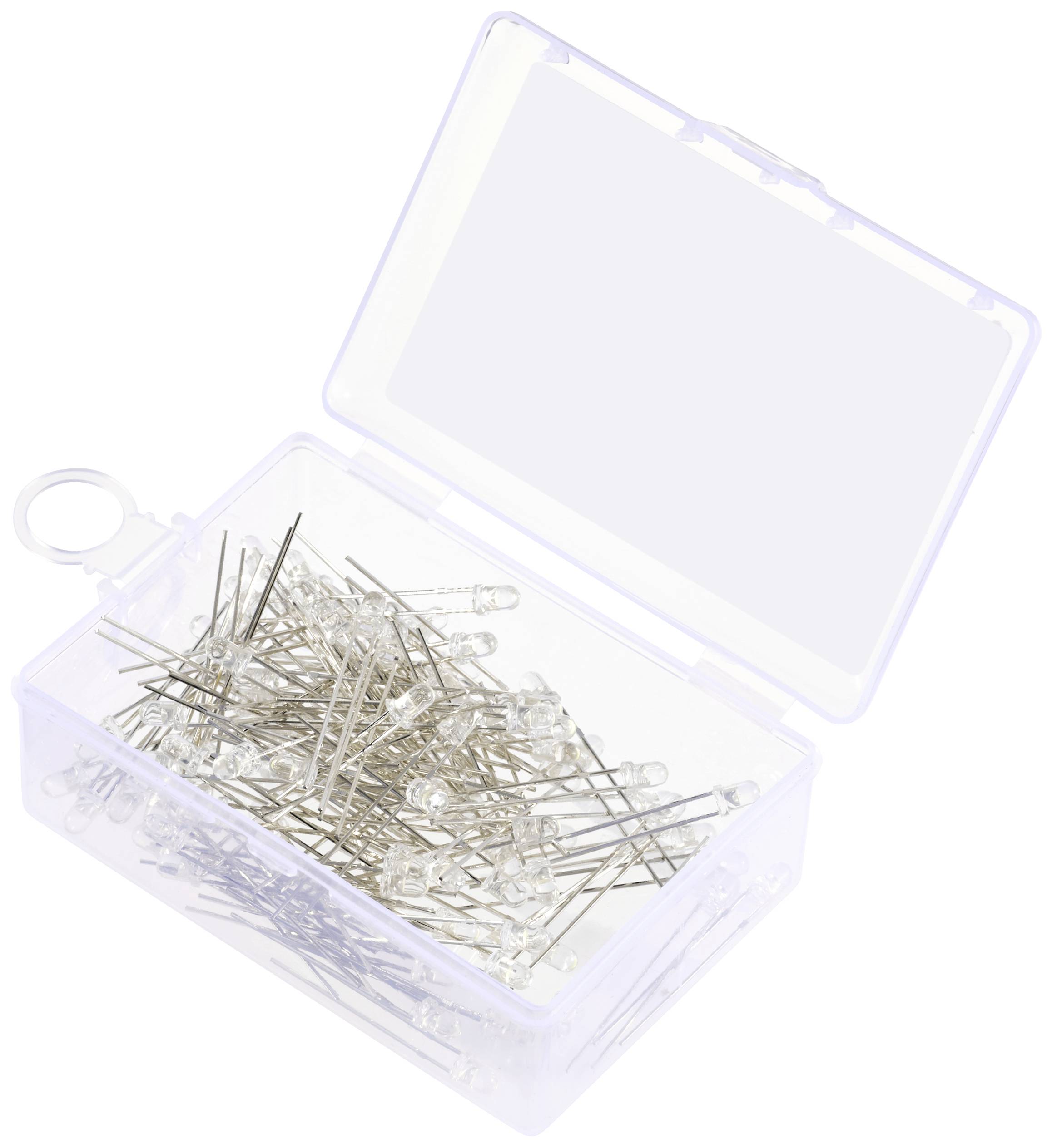 TRU COMPONENTS LED bedrahtet Kaltweiß Rund 3mm 14400 mcd 30° 20mA 2.7 V, 3.4V