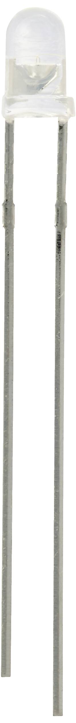 TRU COMPONENTS LED bedrahtet Kaltweiß Rund 3mm 14400 mcd 30° 20mA 2.7 V, 3.4V