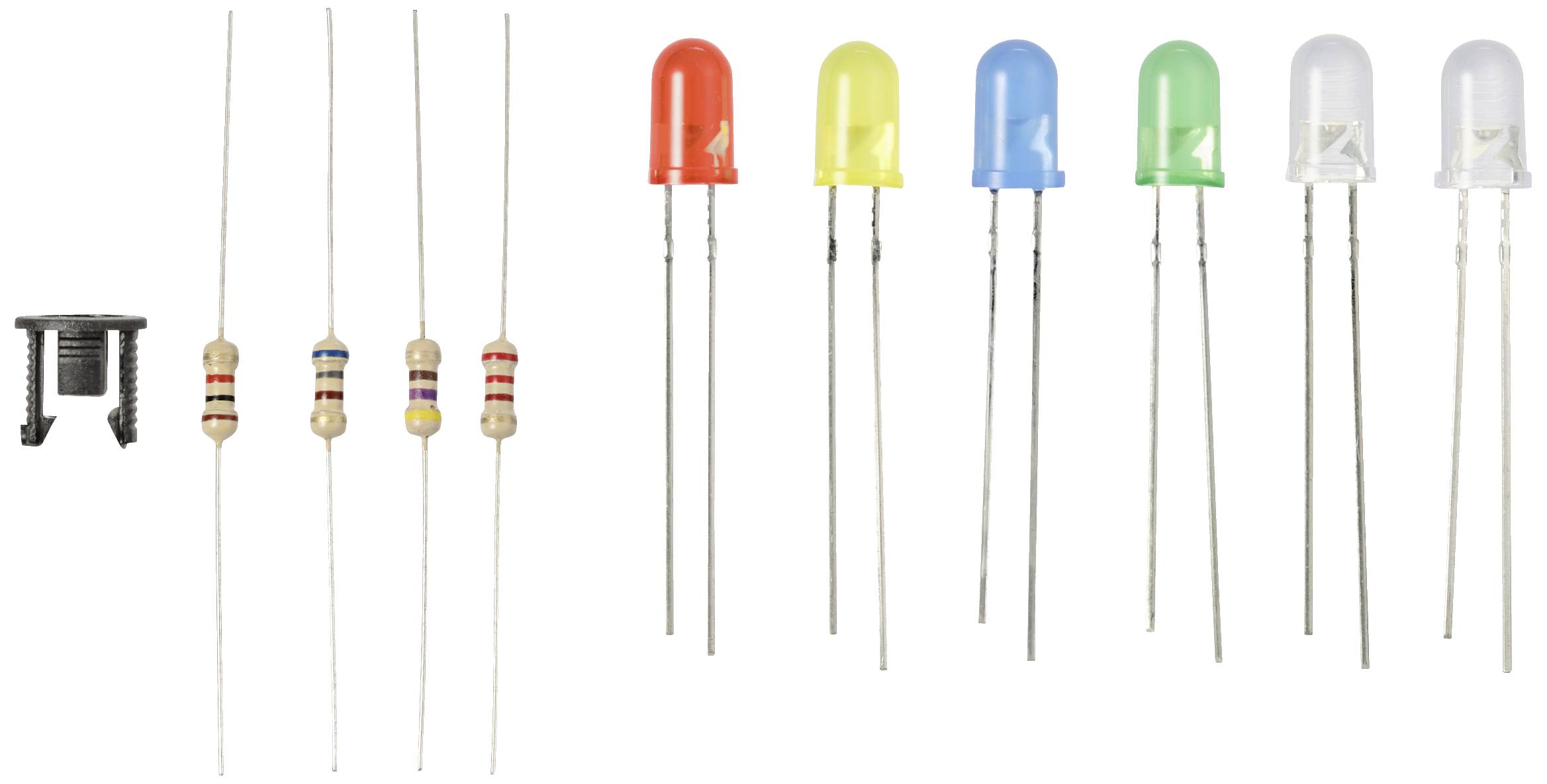 TRU COMPONENTS LED bedrahtet Rot, Gelb, Blau, Gelb-Grün, Warmweiß, Kaltweiß Rund 5mm 90 mcd, 420 mcd, 2180 mcd, 19000 mcd 30°