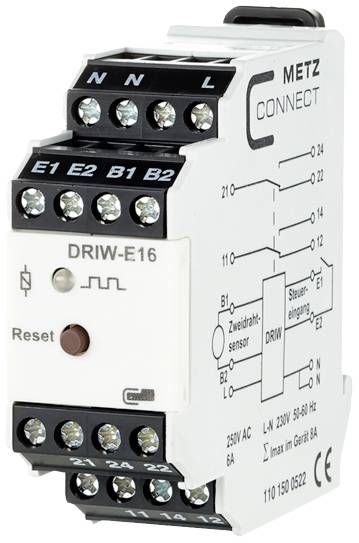 Metz Connect Überwachungsrelais 230 V/AC (max) 2 Wechsler 1101500522 1St.