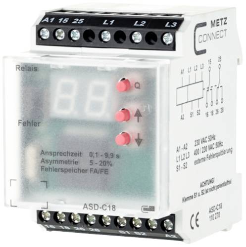 Metz Connect Überwachungsrelais 230 V/AC (max) 2 Wechsler 110270 1St.