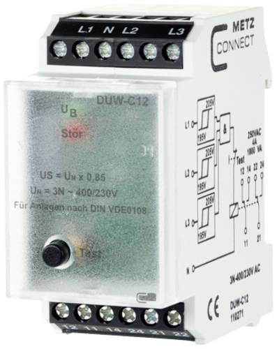 Metz Connect Überwachungsrelais 230 V/AC (max) 2 Wechsler 110271 1St.