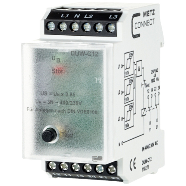 Metz Connect Überwachungsrelais 230 V/AC (max) 2 Wechsler 110271 1St.