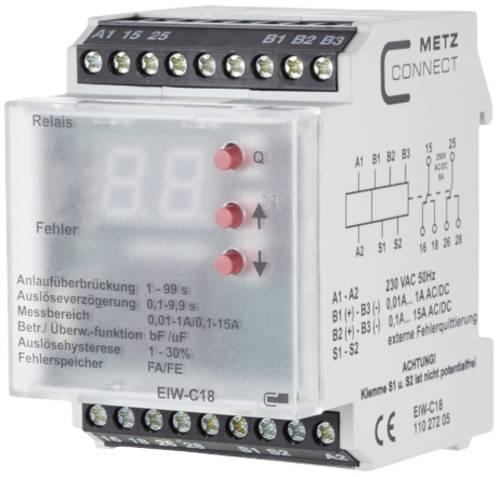 Metz Connect Überwachungsrelais 230 V/AC (max) 2 Wechsler 11027205 1St.