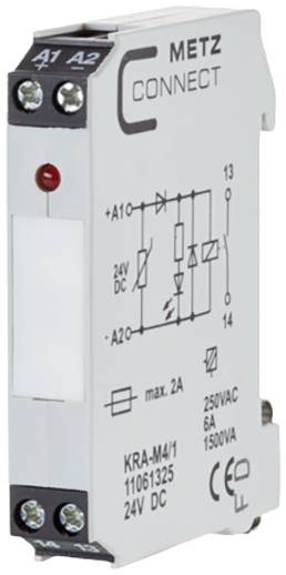 Koppelbaustein 24 V/AC (max) 1 Schließer Metz Connect 11061325 1 St.