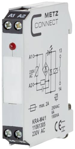 Koppelbaustein 230 V/AC (max) 1 Schließer Metz Connect 11061305 1 St.