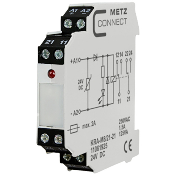 Metz Connect Koppelbaustein 24 V/DC (max) 2 Wechsler 11061925 1 St.