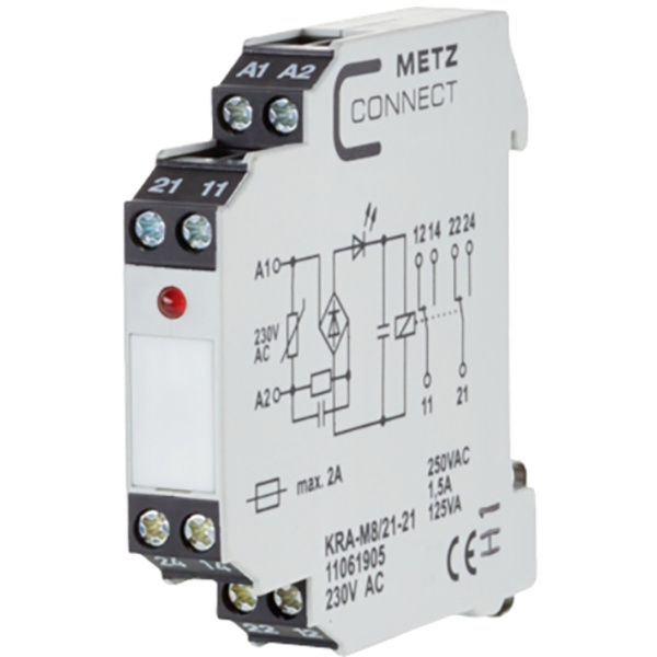 Metz Connect Koppelbaustein 230 V/AC (max) 2 Wechsler 11061905 1 St.