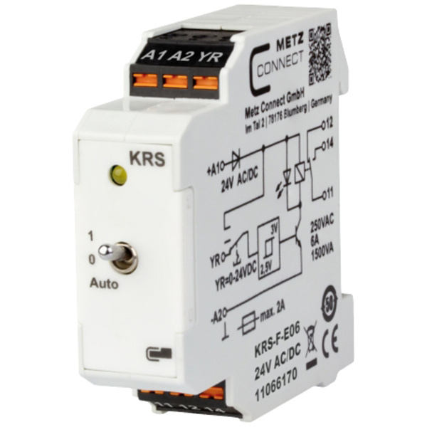 Metz Connect Schwellwertschalter 24, 24 V/AC, V/DC (max) 1 Wechsler 11066170 1St.