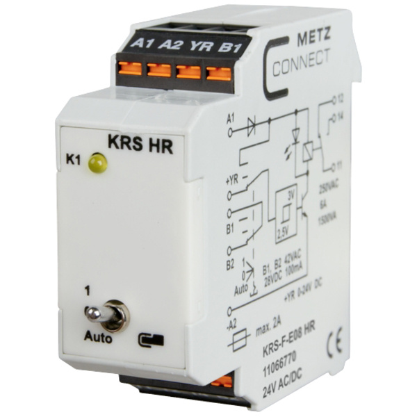 Metz Connect Schwellwertschalter 24, 24 V/AC, V/DC (max) 1 Wechsler 11066770 1St.