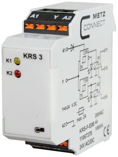 Metz Connect Schwellwertschalter 24, 24 V/AC, V/DC (max) 1 Wechsler 11067370 1St.