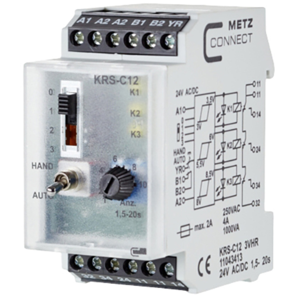 Metz Connect Schwellwertschalter 24, 24 V/AC, V/DC (max) 3 Wechsler 11043413 1St.