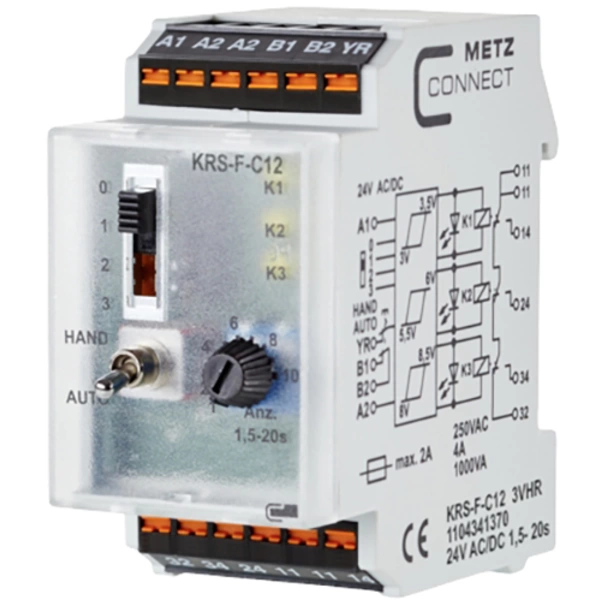Metz Connect Schwellwertschalter 24, 24 V/AC, V/DC (max) 3 Wechsler 1104341370 1St. Metz Connect Schwellwertschalter 24, 24 V/AC, V/DC (max) 3 Wechsler 1104341370 1St.