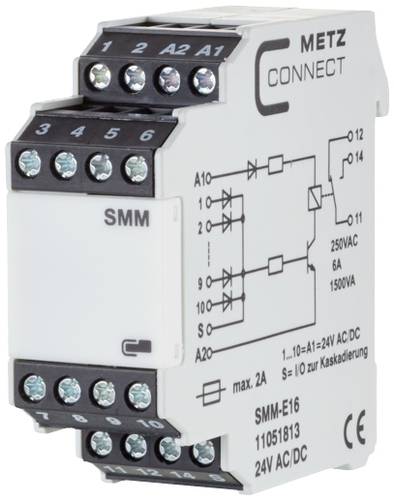 Metz Connect Sammelmeldemodul 24, 24 V/AC, V/DC (max) 1 Wechsler 11051813 1St.