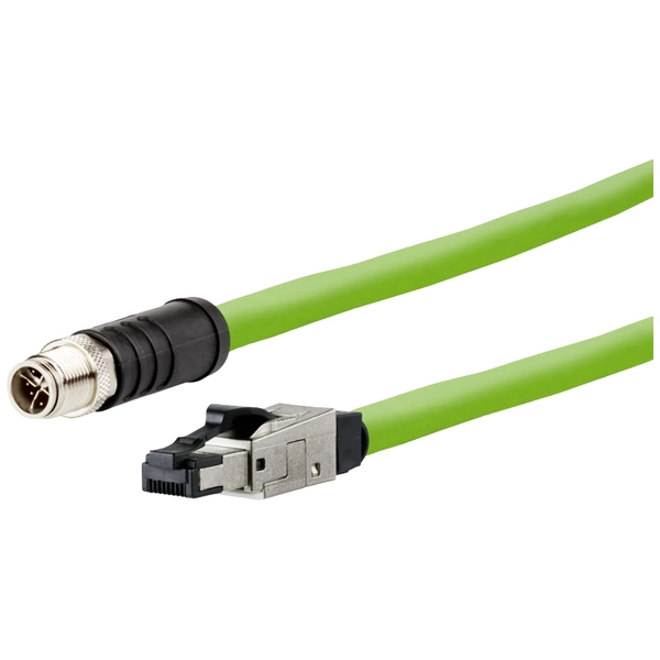 Metz Connect 142M6X18010 M12 Netzwerkkabel, Patchkabel CAT 6a SF/UTP 1.00m Grün PUR-Mantel, Säurebeständig, Ozonbeständig Metz Connect 142M6X18010 M12 Netzwerkkabel, Patchkabel CAT 6a SF/UTP 1.00m Grün PUR-Mantel, Säurebeständig, Ozonbeständig