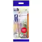 Staedtler Buntstift Noris® jumbo 128 ergonomisch, dreikant 61 SET8 Gelb, Hautfarben, Orange, Rot, Violett, Blau, Lichtblau, Grün Staedtler Buntstift Noris® jumbo 128 ergonomisch, dreikant 61 SET8 Gelb, Hautfarben, Orange, Rot, Violett, Blau, Lichtblau, Grün