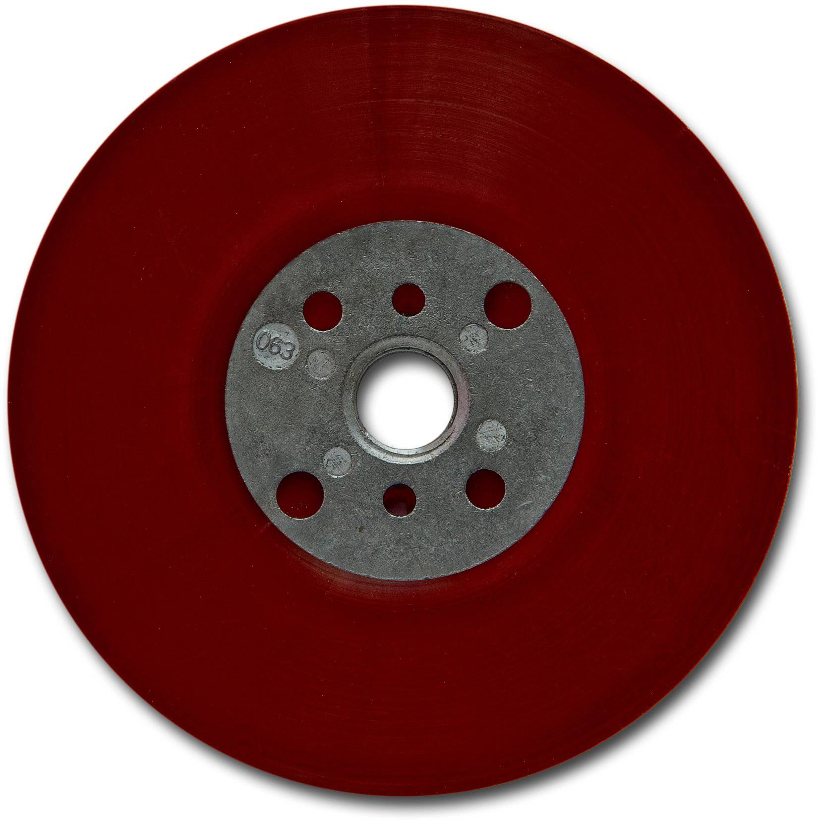 3M 64858 3M™ Hochleistungsstützteller flach, rot, 125 mm, M14, flexibel Durchmesser 125mm