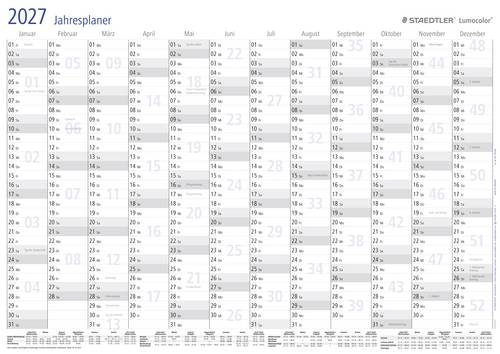 Staedtler Wandkalender Lumocolor 641 YP 641 YPA3DE DIN A3 14 Monate/1 Seite 1 St.