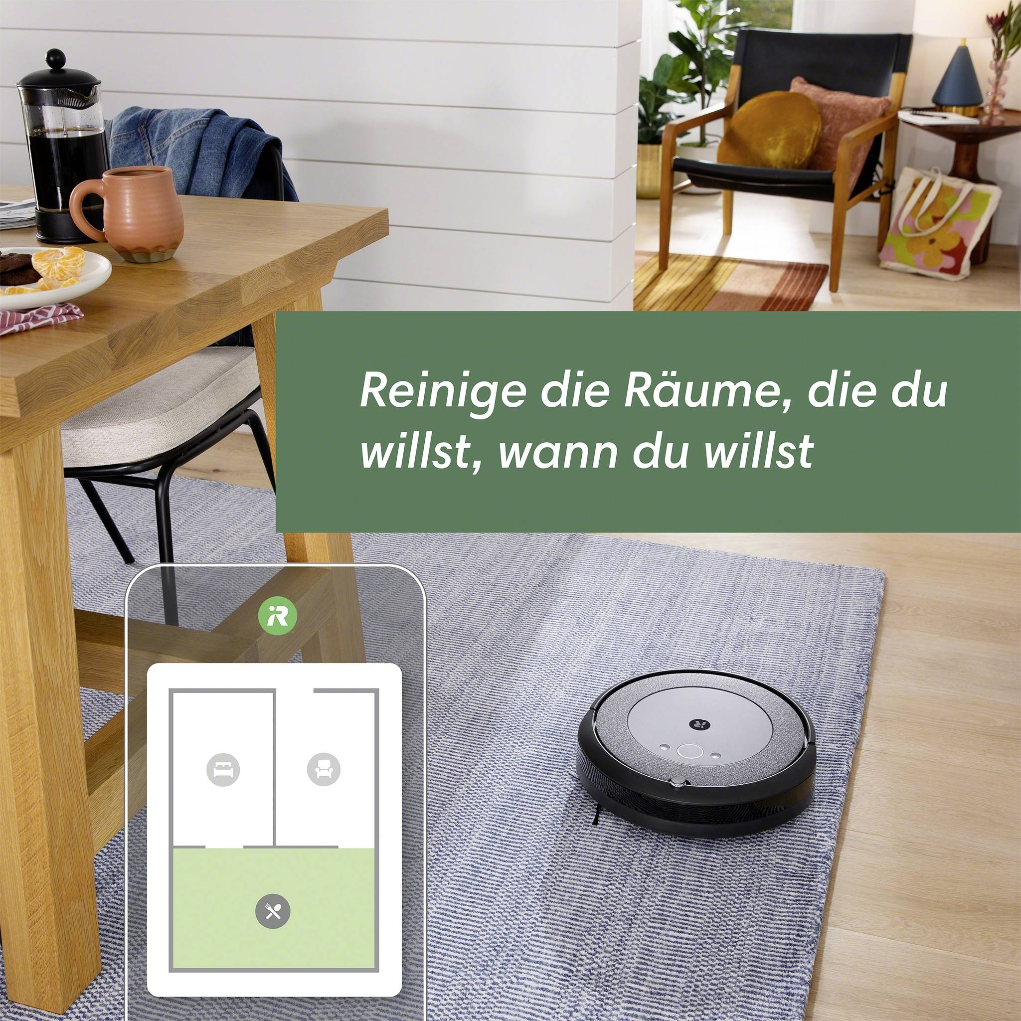 IRobot Roomba i5658 Saugroboter Schwarz, Neutral-Grau App gesteuert, Sprachgesteuert, kompatibel mit Amazon Alexa, kompatibel mit
