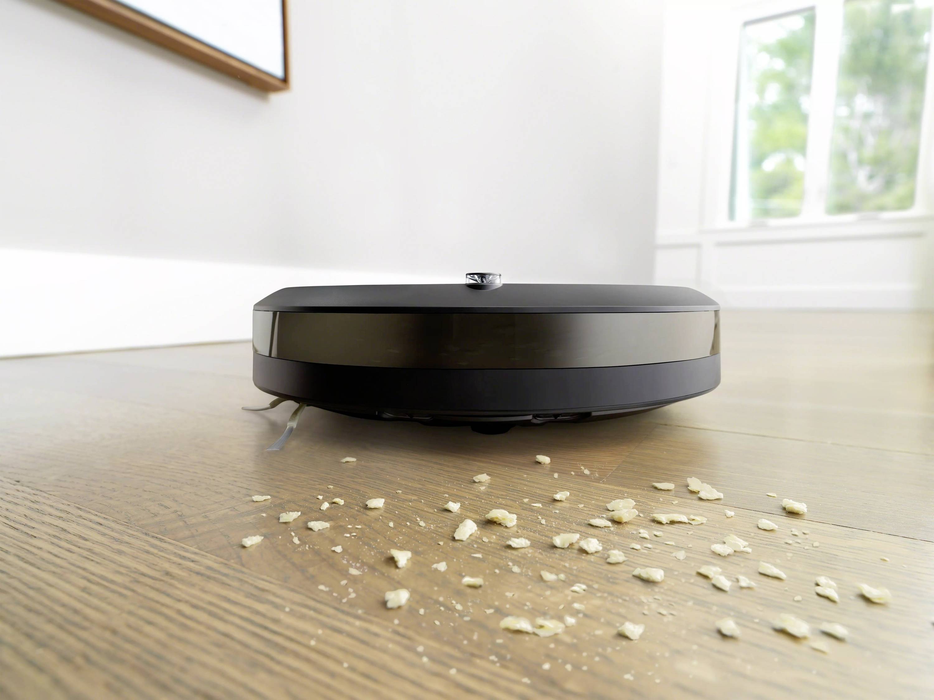 IRobot Roomba i5658 Saugroboter Schwarz, Neutral-Grau App gesteuert, Sprachgesteuert, kompatibel mit Amazon Alexa, kompatibel mit