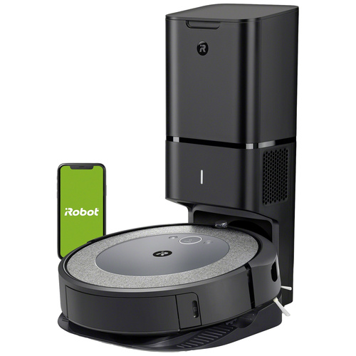 IRobot Roomba i5658 Saugroboter Schwarz, Neutral-Grau App gesteuert, Sprachgesteuert, kompatibel mit Amazon Alexa, kompatibel mit