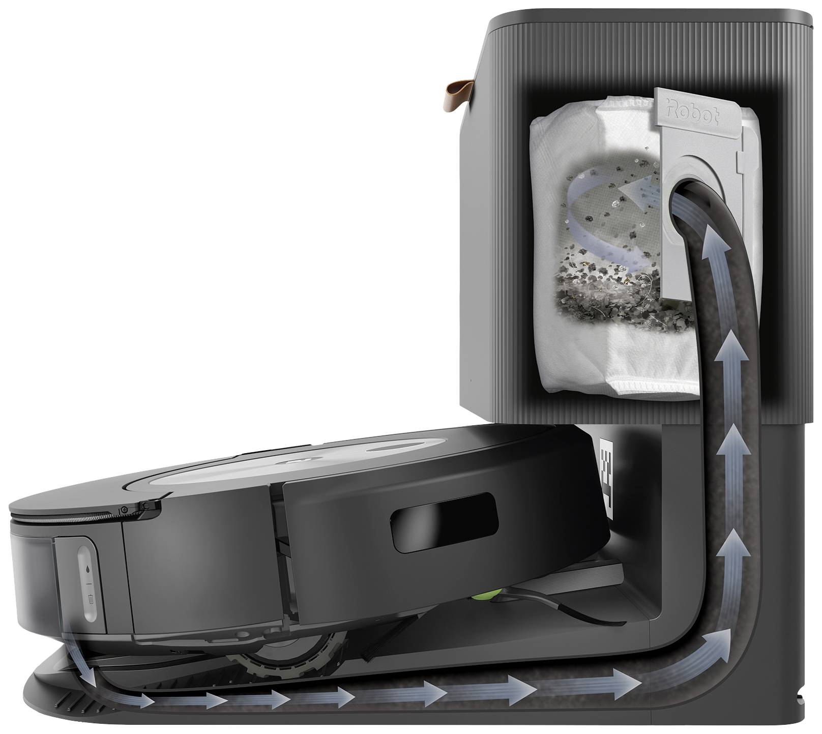 IRobot Roomba c7558 Saug-und Wischroboter Graphit kompatibel mit Amazon Alexa, kompatibel mit Google Home, App gesteuert