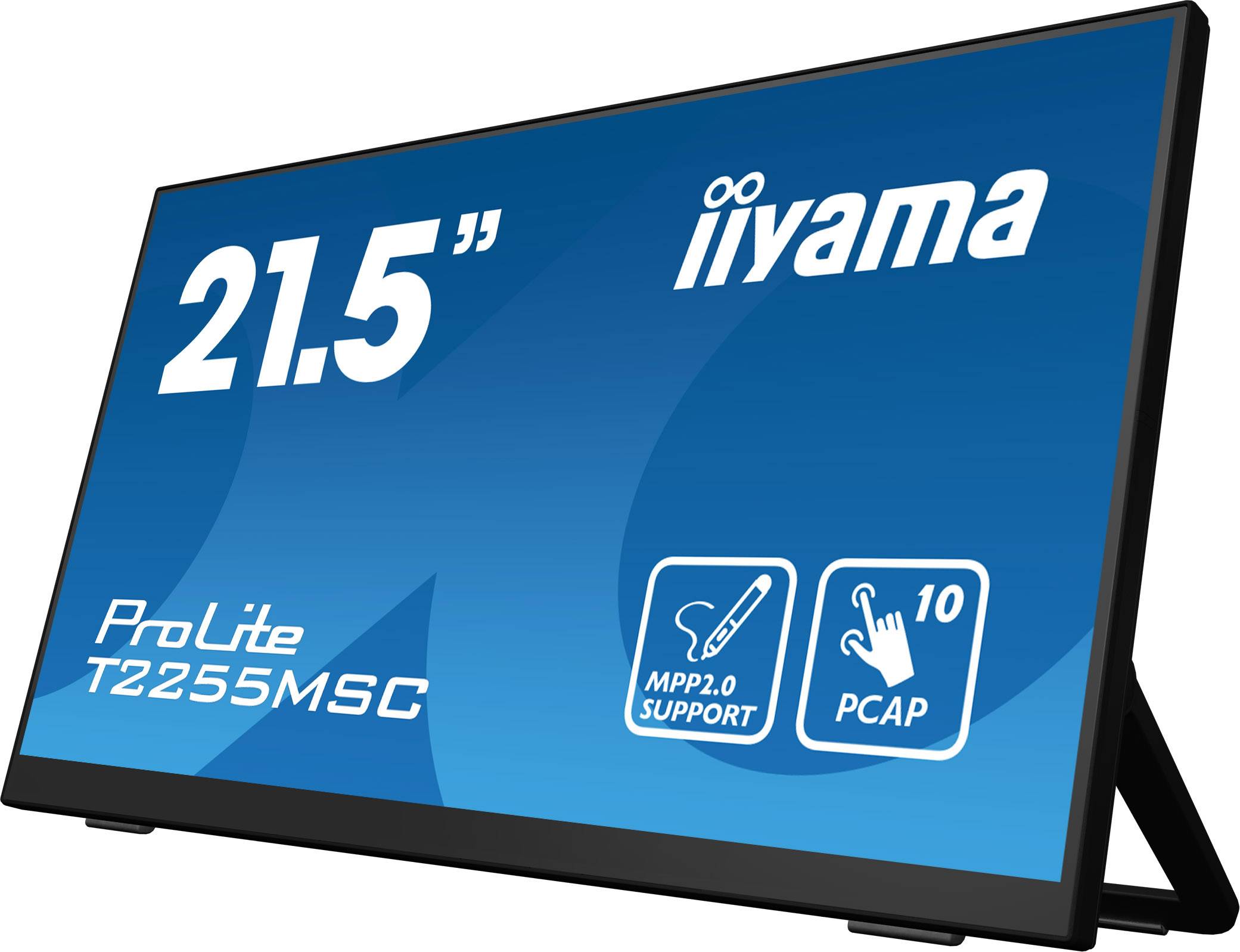 Iiyama ProLite Touchscreen-Monitor EEK: D (A - G) 54.6 cm (21.5 Zoll) 1920 x 1080 Pixel 16:9 5 ms HDMI®, DisplayPort, USB IPS LED