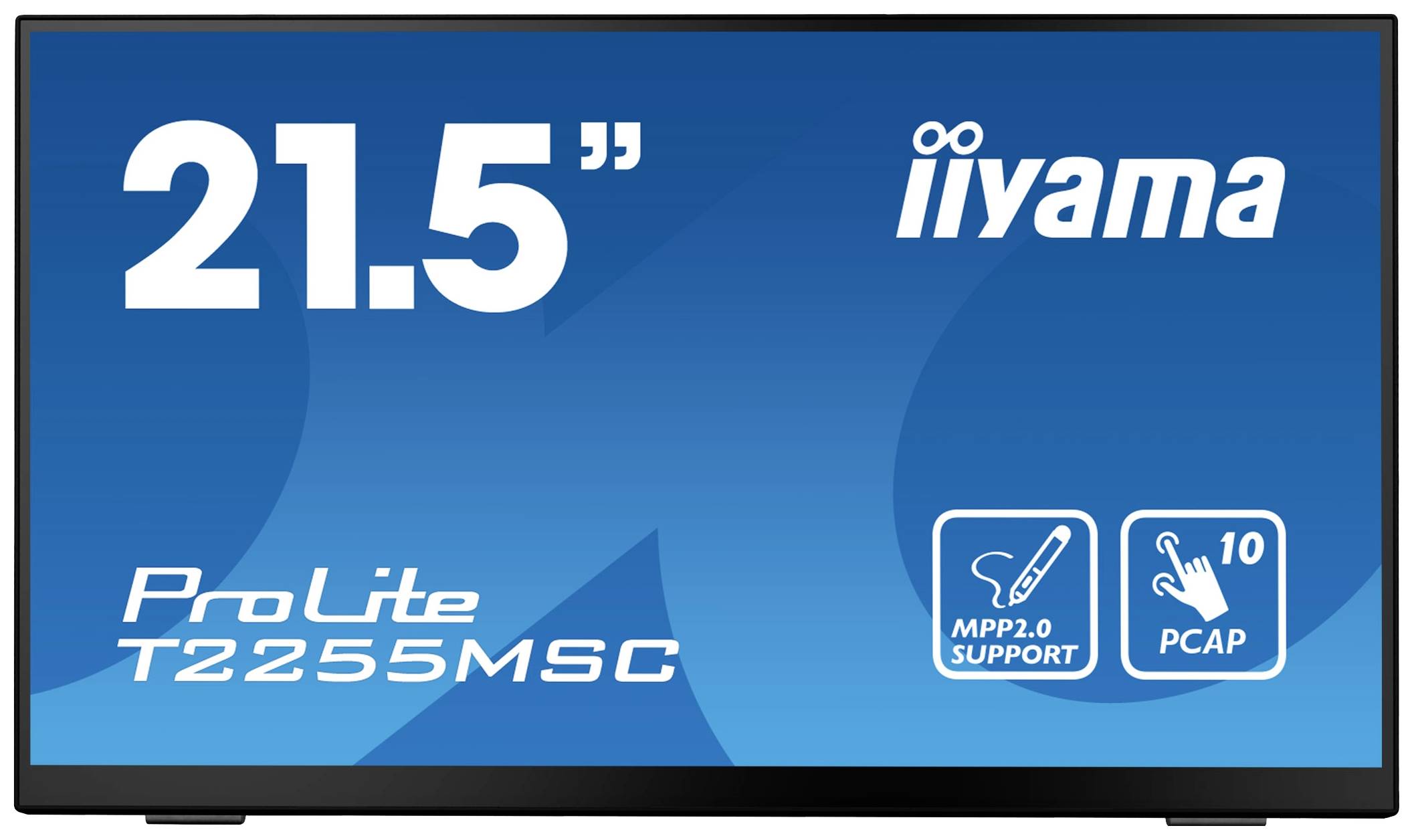 Iiyama ProLite Touchscreen-Monitor EEK: D (A - G) 54.6 cm (21.5 Zoll) 1920 x 1080 Pixel 16:9 5 ms HDMI®, DisplayPort, USB IPS LED