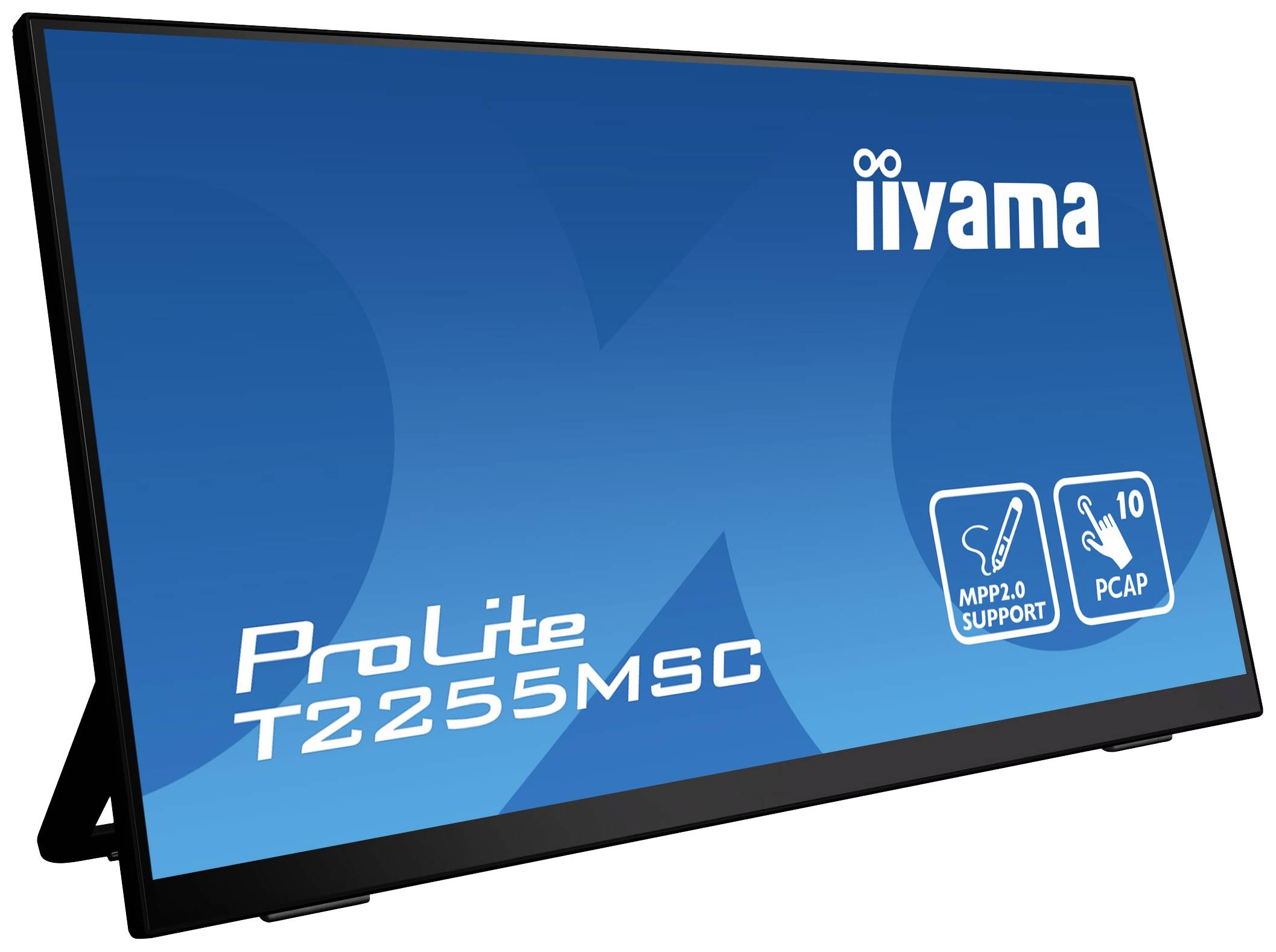 Iiyama ProLite Touchscreen-Monitor EEK: D (A - G) 54.6 cm (21.5 Zoll) 1920 x 1080 Pixel 16:9 5 ms HDMI®, DisplayPort, USB IPS LED