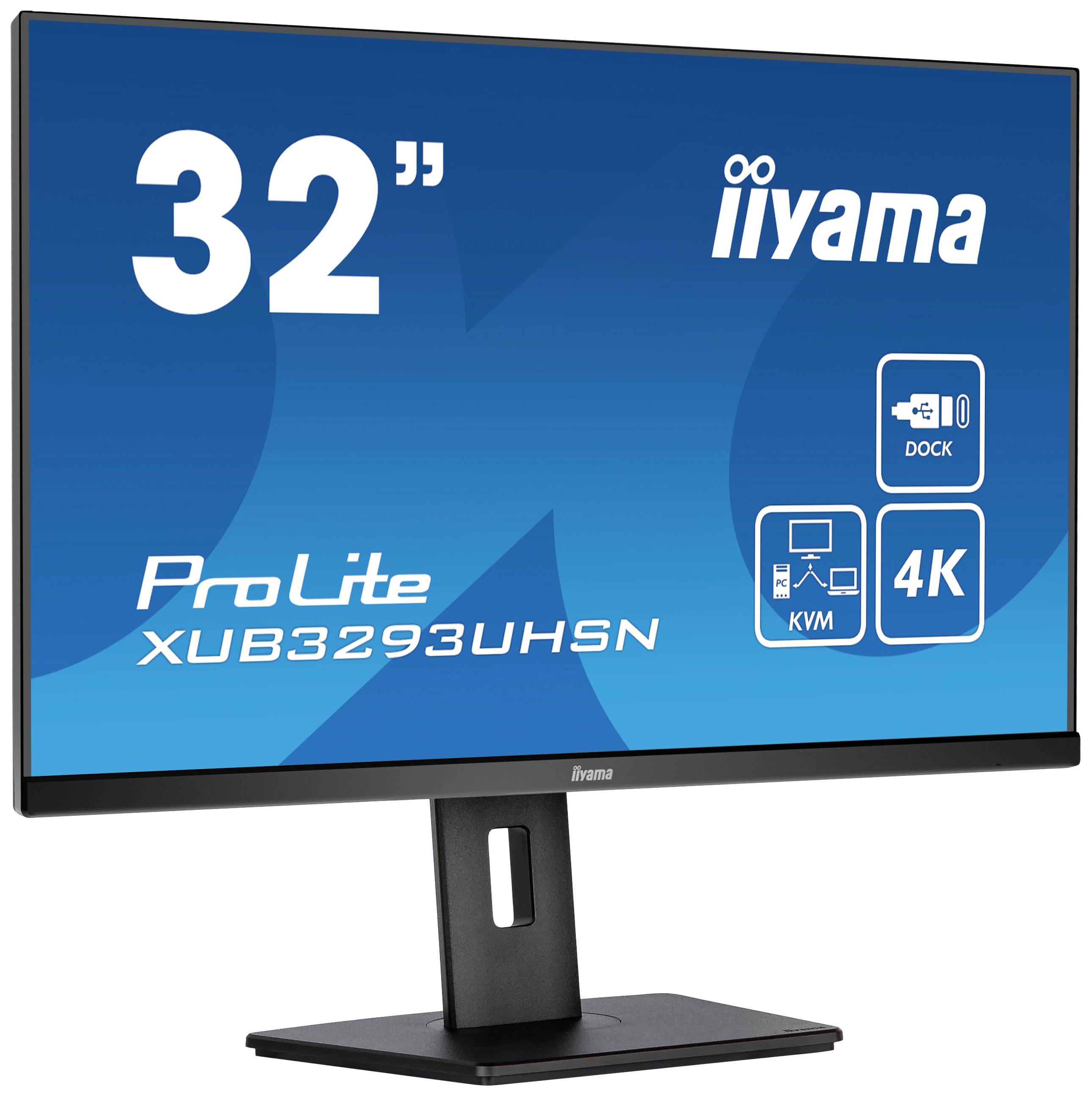 Iiyama ProLite XUB3293UHSN-B5 LED-Monitor EEK G (A - G) 80cm (31.5 Zoll) 3840 x 2160 Pixel 16:9 4 ms HDMI®, DisplayPort