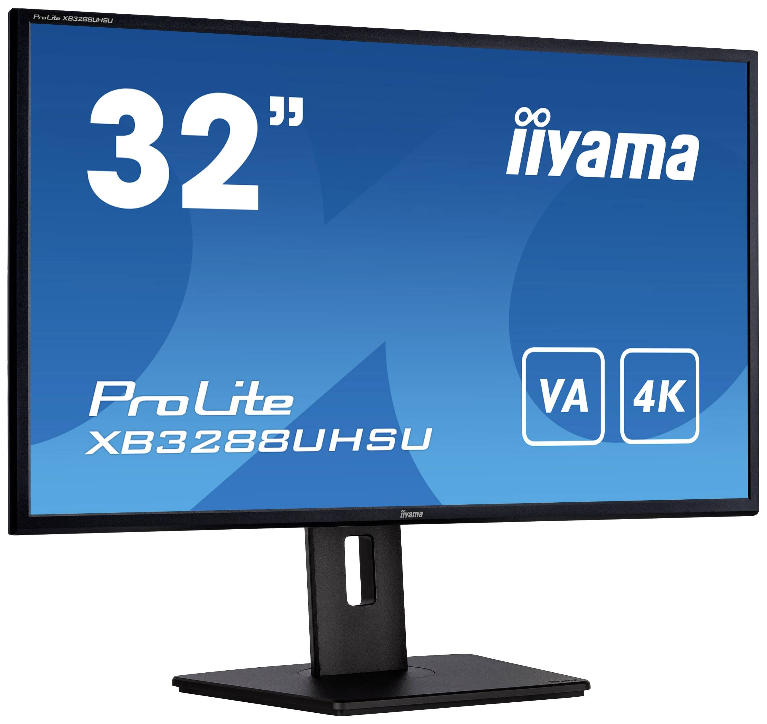 Iiyama ProLite XB3288UHSU-B5 LED-Monitor EEK G (A - G) 80 cm (31.5 Zoll) 3840 x 2160 Pixel 16:9 4 ms HDMI®, DisplayPort, Kopfhörer (3.5 mm Klinke)