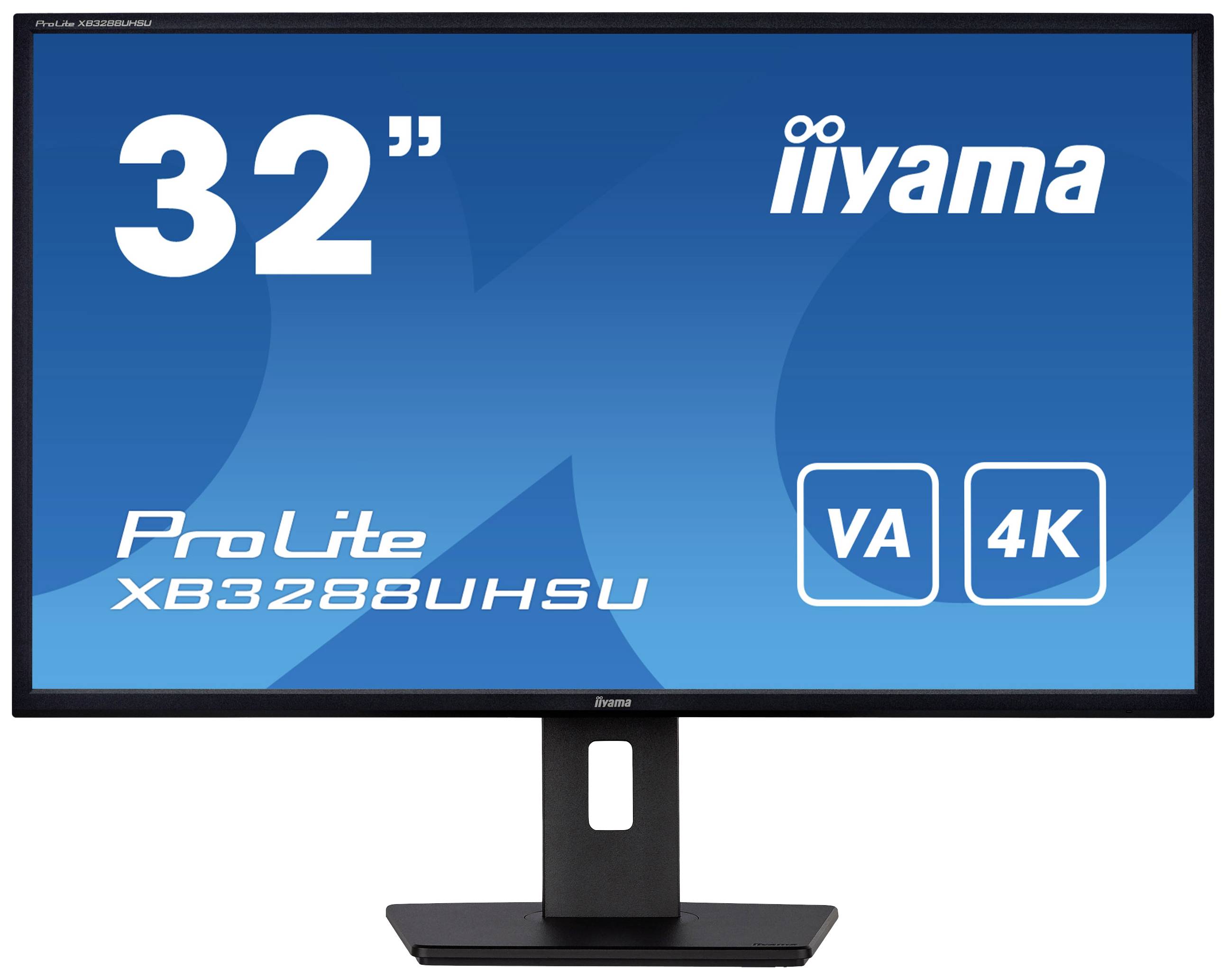 Iiyama ProLite XB3288UHSU-B5 LED-Monitor EEK G (A - G) 80cm (31.5 Zoll) 3840 x 2160 Pixel 16:9 4 ms HDMI®, DisplayPort, Kopfhörer