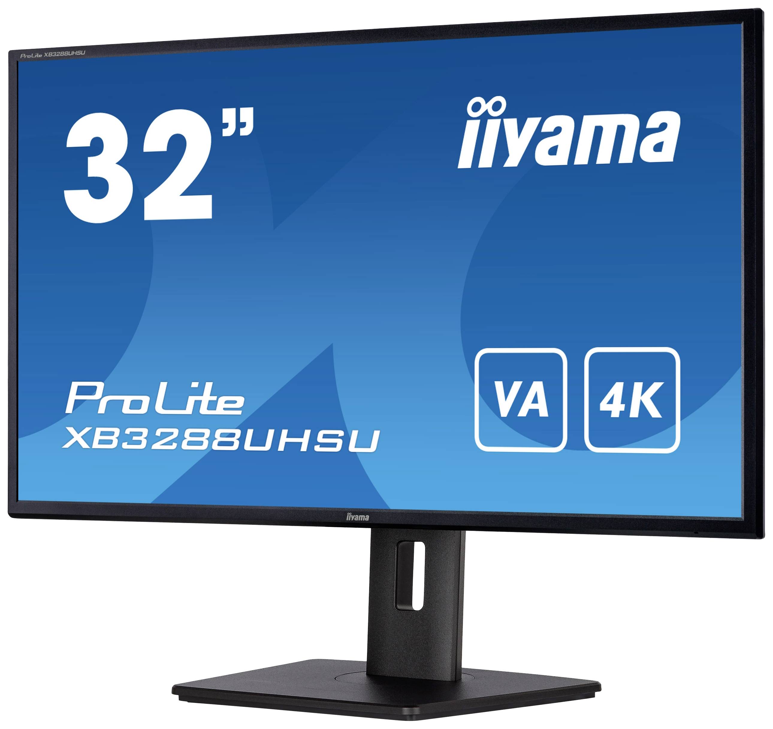 Iiyama ProLite XB3288UHSU-B5 LED-Monitor EEK G (A - G) 80cm (31.5 Zoll) 3840 x 2160 Pixel 16:9 4 ms HDMI®, DisplayPort, Kopfhörer