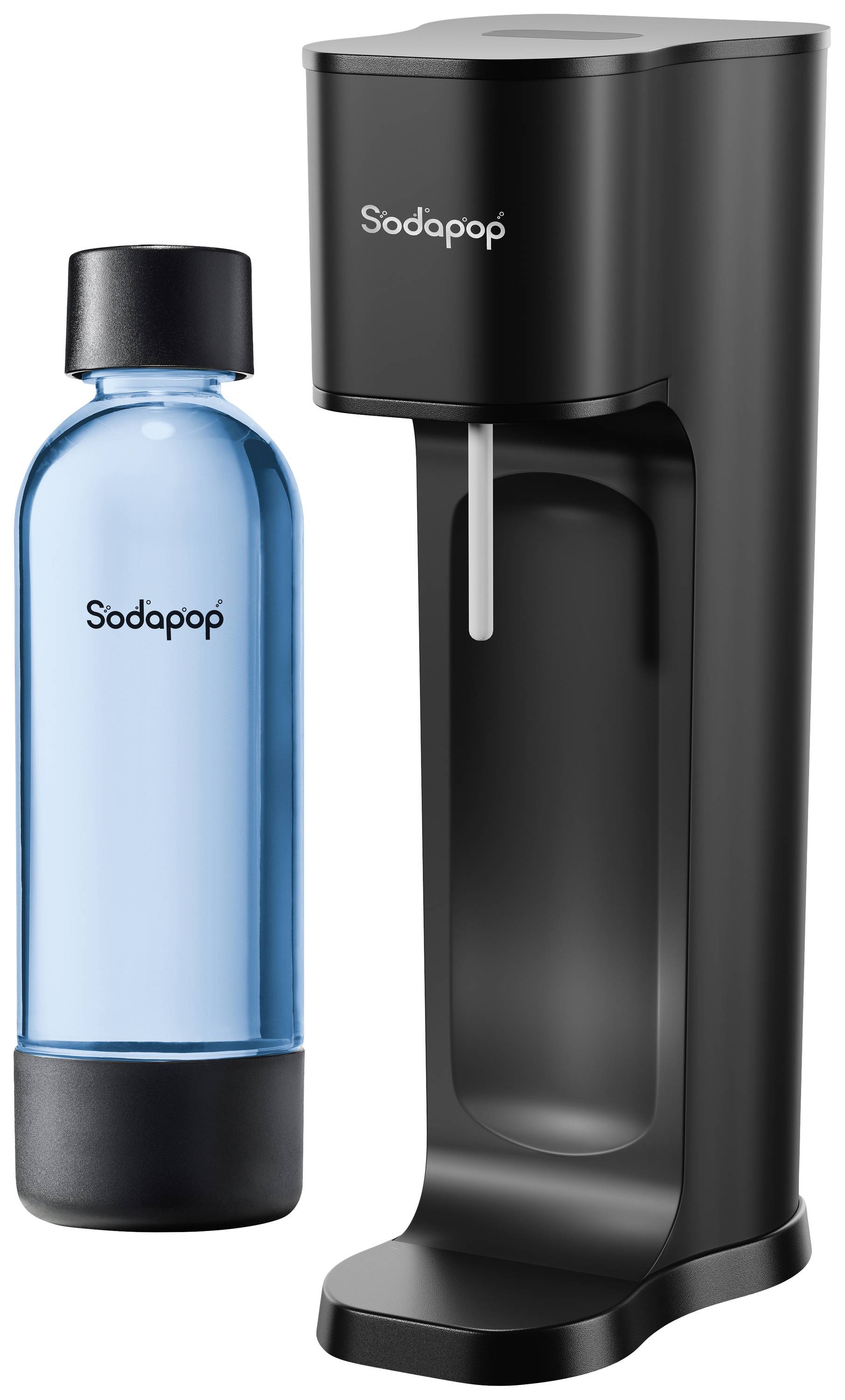 Sodapop Wassersprudler Joy ECO Schwarz Grundgerät, inkl. 1 PET-Flasche, und 1 CO2-Zylinder