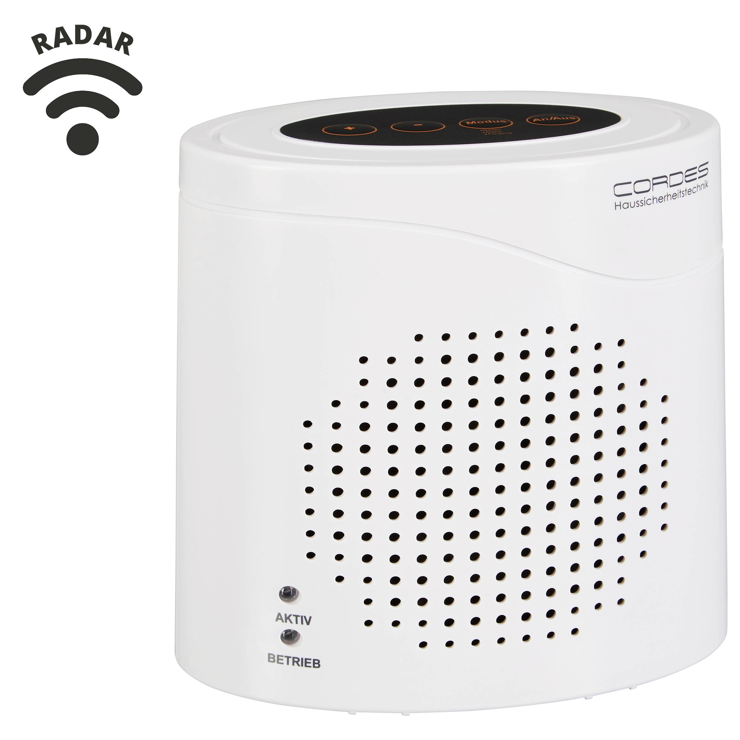 Cordes Haussicherheit Elektronischer Wachhund CC-2200 Weiß mit Fernbedienung 120 dB 002002