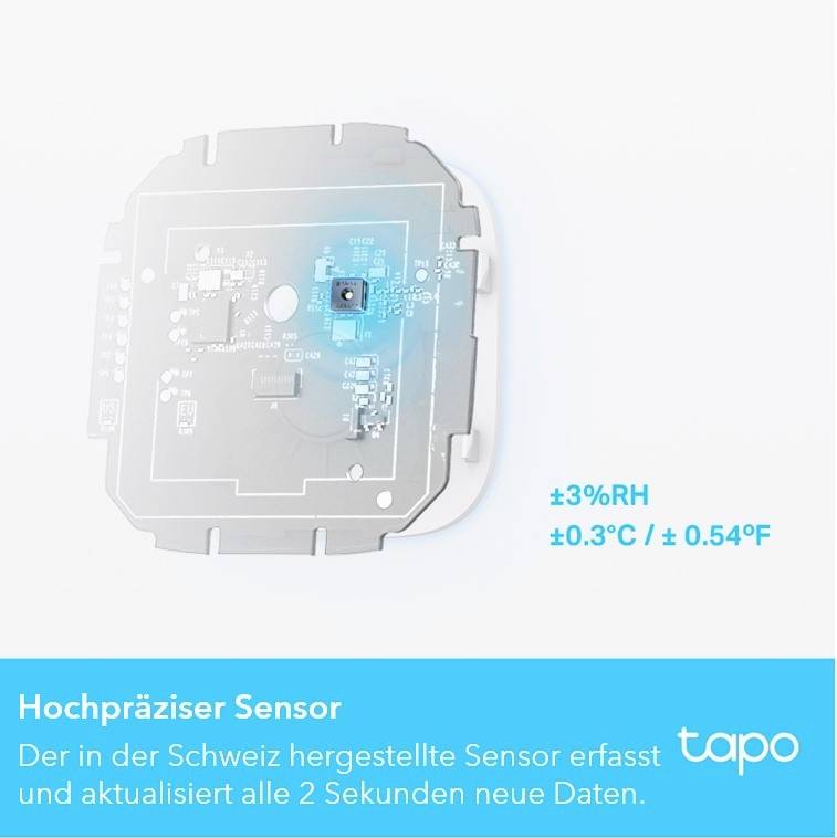 TP-LINK Temperatursensor und Luftfeuchtesensor Smarter Temperatur- und Feuchtigkeitsmonitor