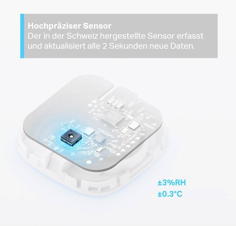 TP-LINK Temperatursensor und Luftfeuchtesensor Smarter Temperatur- und Feuchtigkeitsmonitor Mini
