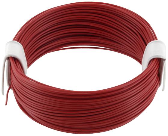 Econ connect KL004RT10 Litze 1 x 0.04 mm² Rot 10 m