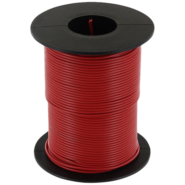 Econ connect KL025RT50 Litze 1 x 0.25 mm² Rot 50 m